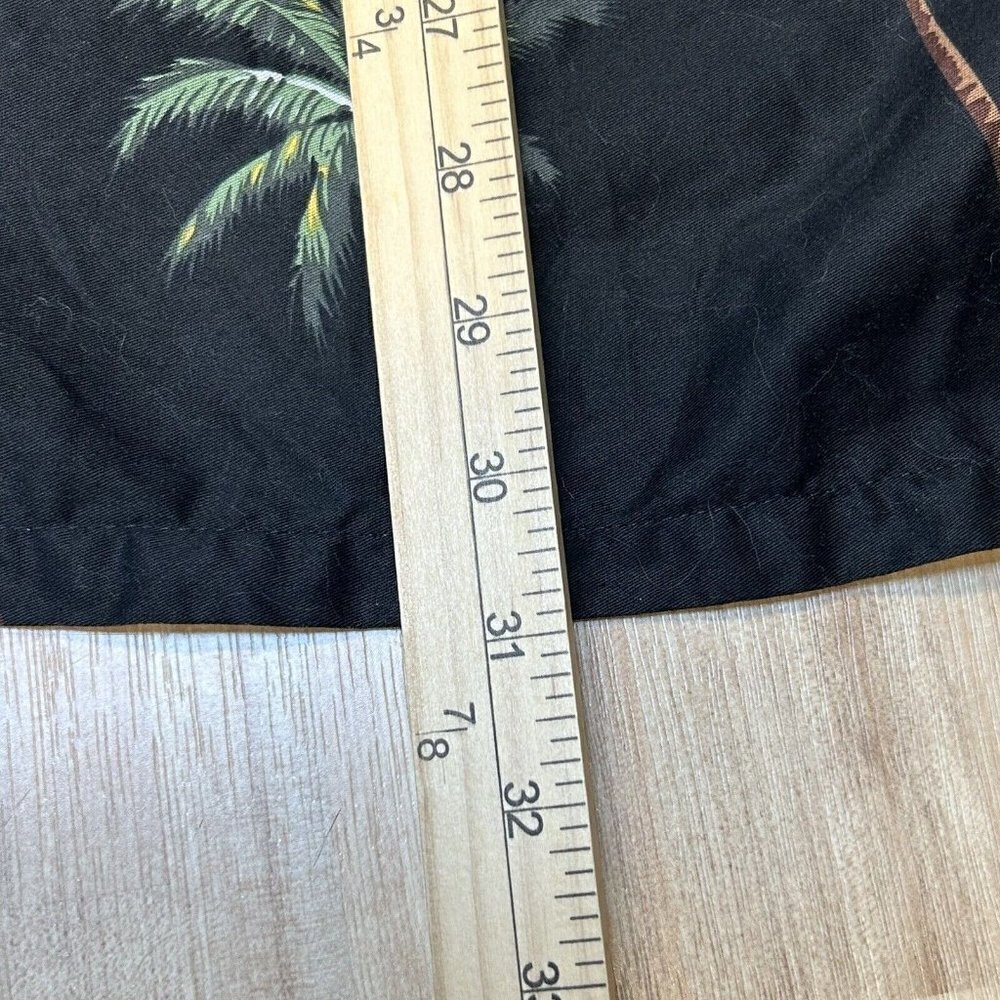 Palmwave Hawaiian Shirt Mens Extra Large Red Palm Trees Floral Beach Aloha - Picture 12 of 13